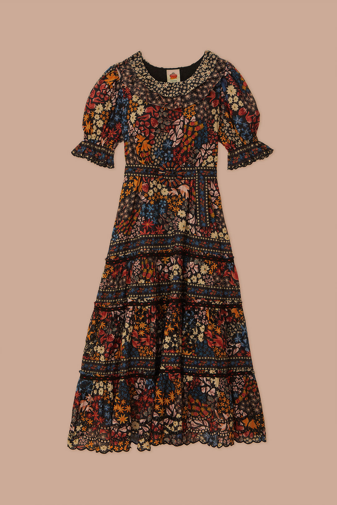 Jujus Garden Black Maxi Dress
