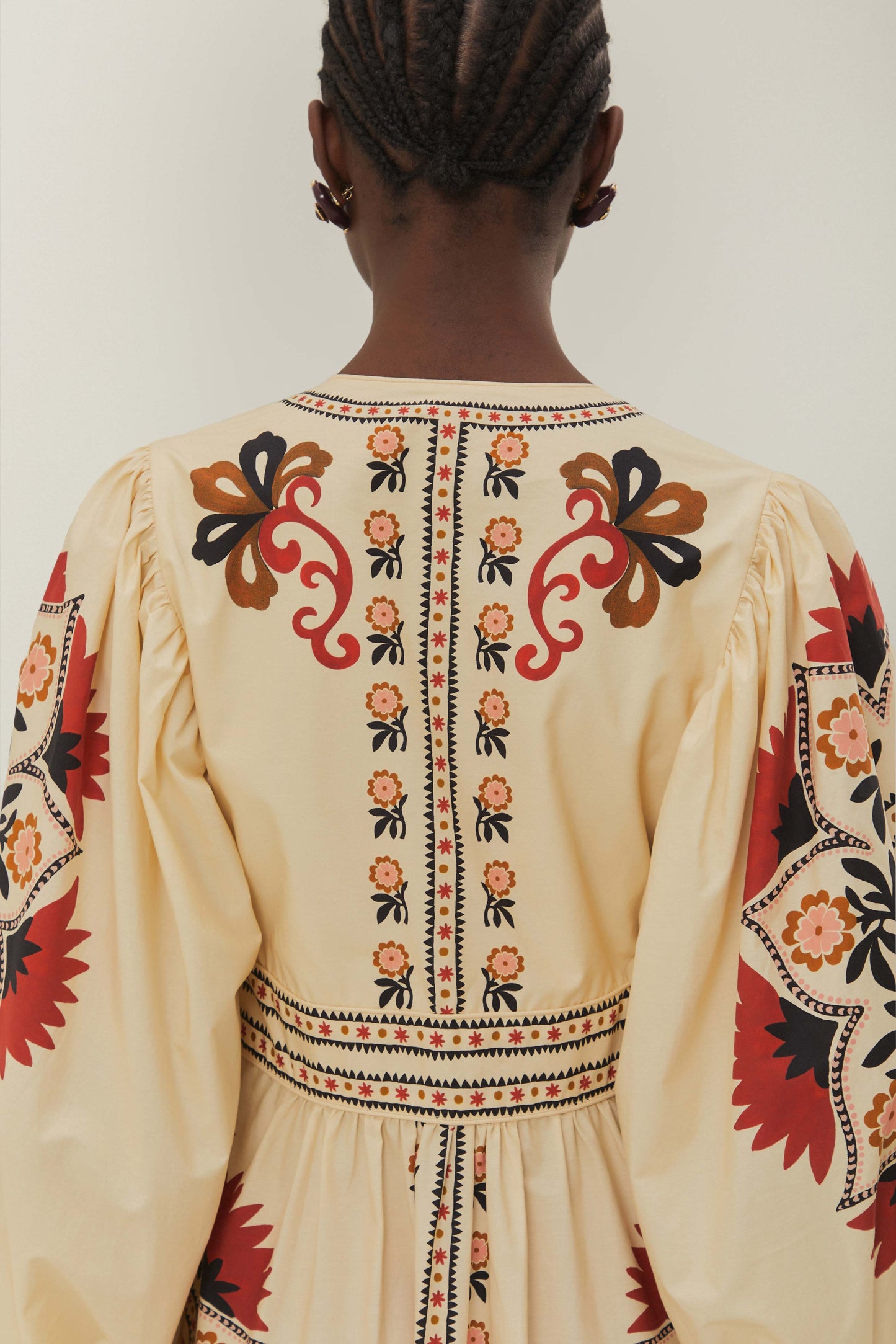 Cashew Mandala Cream Maxi Dress
