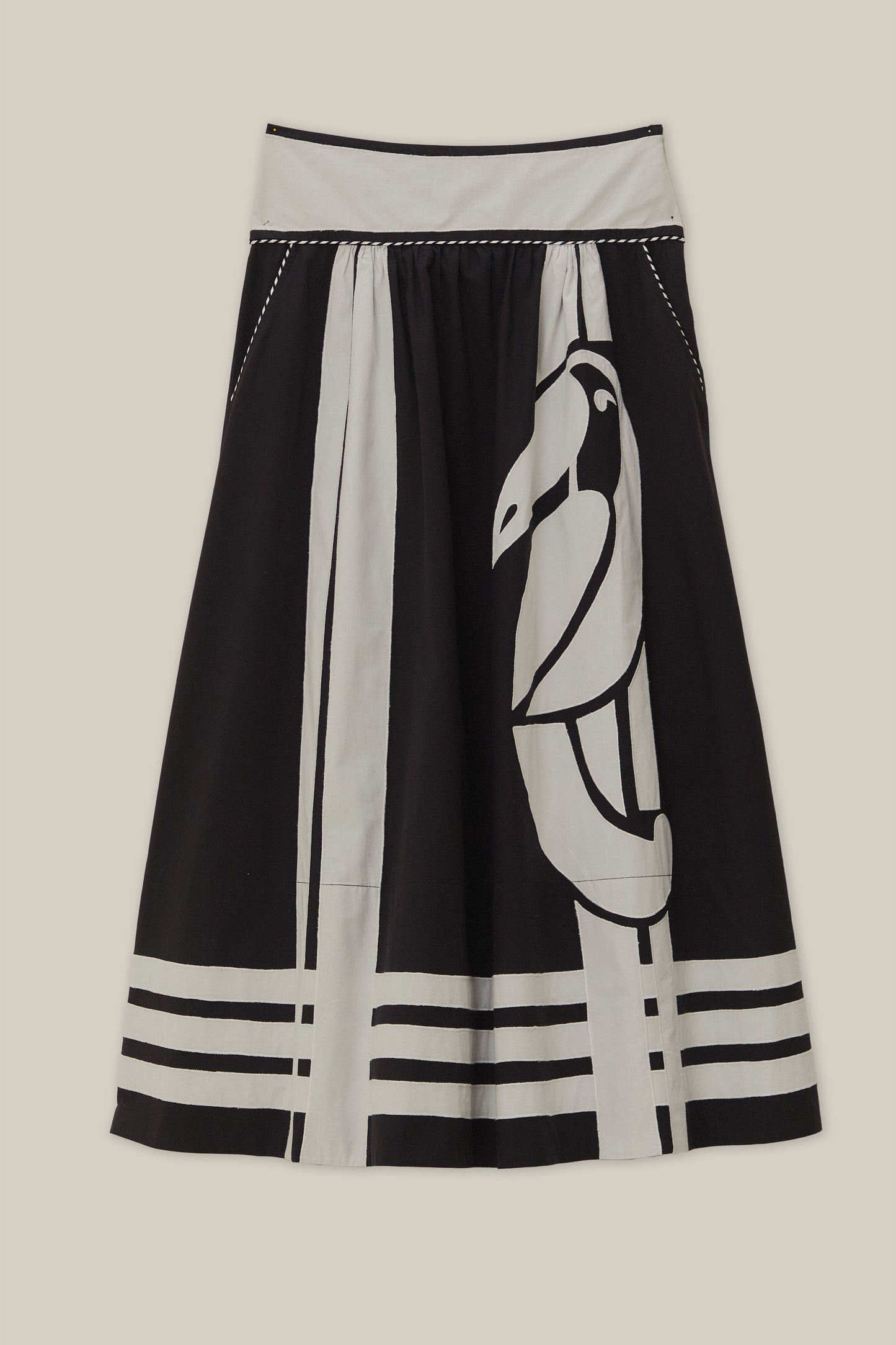 Nature Black Midi Skirt