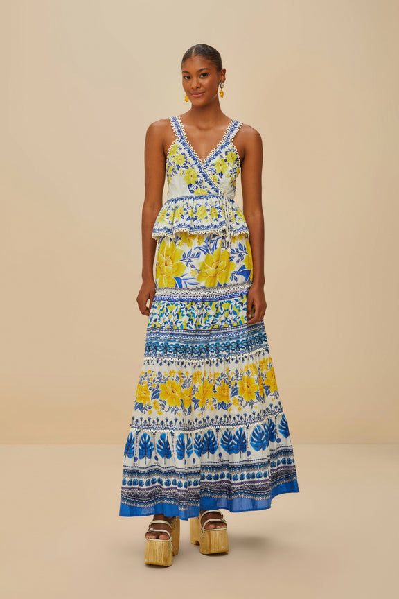 Off-White Zuli Low Rise Maxi Skirt