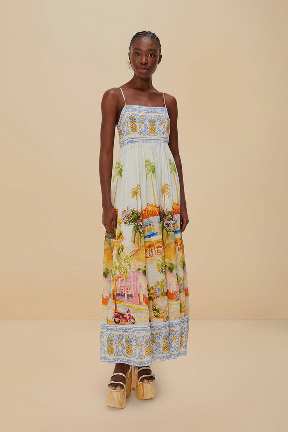 Multicolor Aracati Maxi Dress