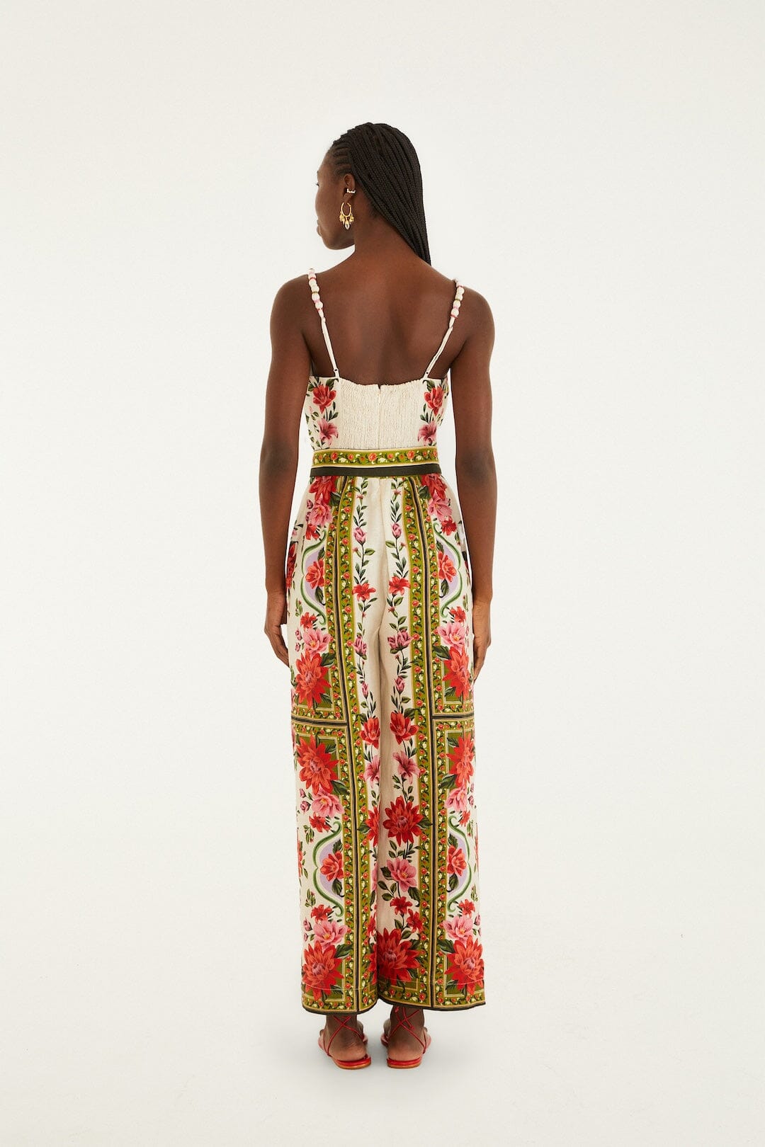 Sand Wonder Rio Sleeveless Euroflax™ Premium Linen Wide-Leg Jumpsuit